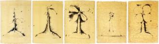 Lithographs of the Sculpture: The Plant Becomes a Fan 1-5