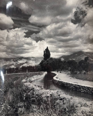 Landscape with stream in the Andes Mountains, Argentina