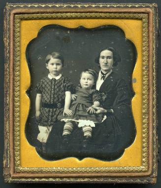 Esther Hughes Stanley and her Children Isaac and Cyrus Stanley