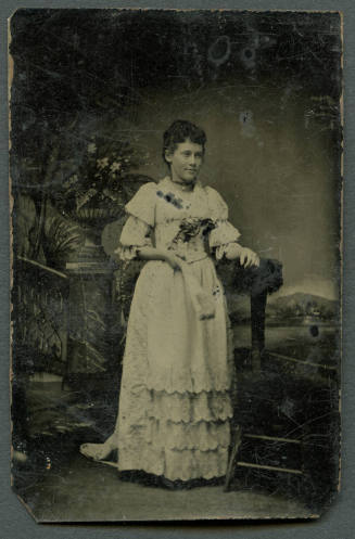 Unidentified Woman in White Dress