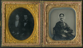 Diantha Thompson Platt and Luther Sylvester Platt (left), and Mehetable Bronson Thompson (right)