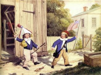 Children Playing Soldiers (Fourth of July)