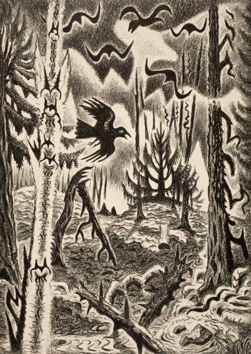 Burchfield,CharlesEphraim,CrowsinMarch,1993.24