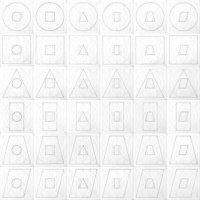 Geometric Figures Within Geometric Figures (set of 36),2007.136.187SL