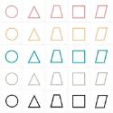 Five Geometric Figures in Five Colors,2007.136.301SL