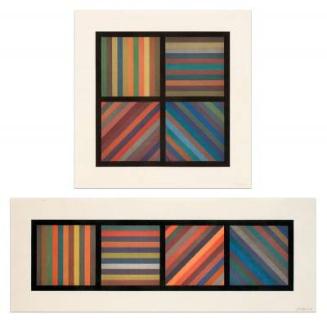 Bands of color in Four Directions (set of 2),2007.136.336.1-.2SL