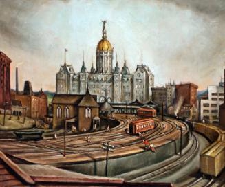 Day,Horace,View of the State Capitol, Hartford