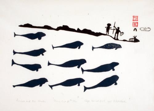 Kiakshuk,LumiukandtheWhales,CapeDorsetNWT,2003.3