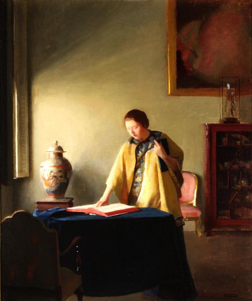 Paxton,William,Woman with Book,1981.16