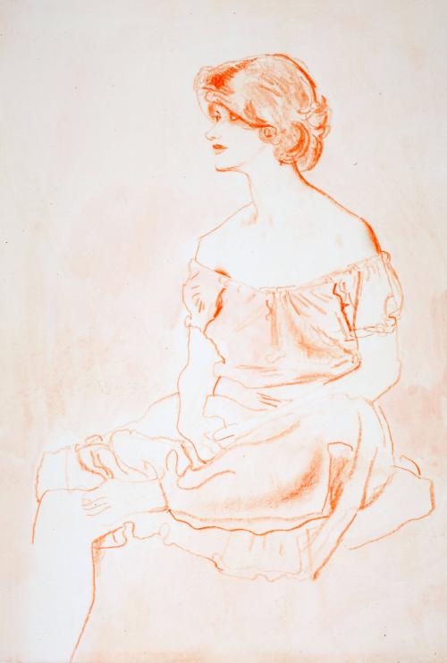 Fawcett,Robert,FigureStudy,GirlinRepose,1963.2