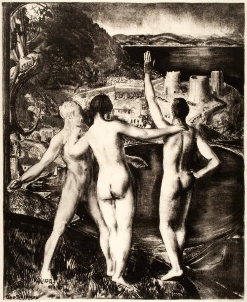 Bellows,GeorgeWesley,Lychnis and Her Sons (from Men Like Gods series),1987.36