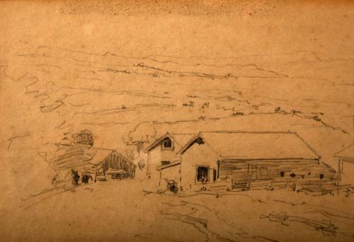 Homer,Winslow,Untitled Farm Sketch,2010.56S