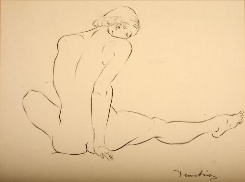 Demetrios,George,[Seated Figure, Leg Extended