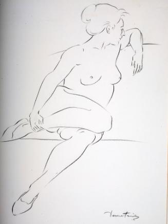 [Figure Seated on Couch]