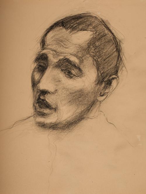 [Head Sketch, Worried Man]