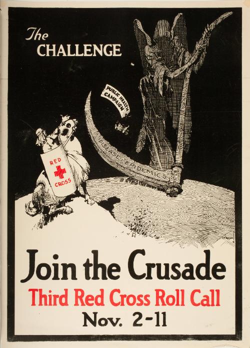 Burnam,O.P.,The Challenge (Red Cross Poster)