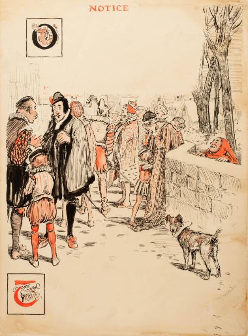 Illustration from "A Ballad of Bungerydeen" by Ellen Manly
