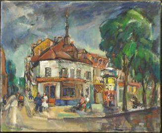 Untitled (Town Corner with Kiosk)