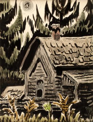 Burchfield,CharlesEphraim,OldHouseandEveningStar