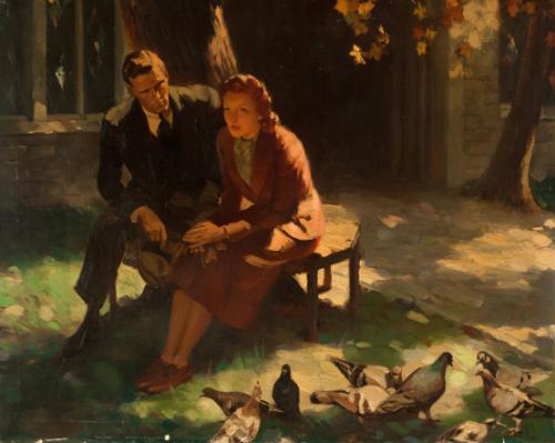 Couple with Pigeons