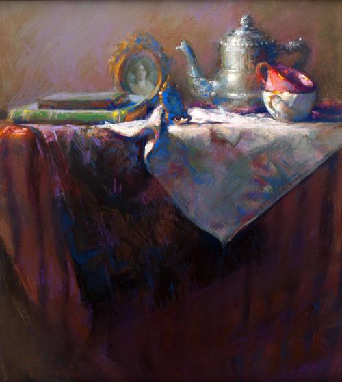 Crawford,Rainie,StillLifewithPewterTeapot,2003.6