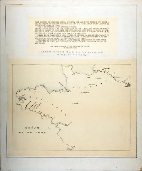 Map of Normandy & Brittany