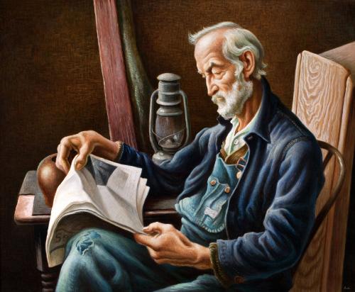 Benton,ThomasHart,OldManReading,2014.20