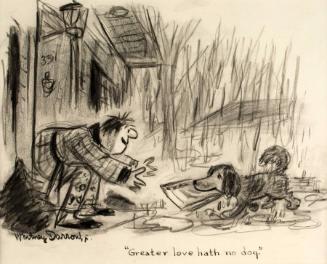 Darrow,[Dog delivers the newspaper-greater love hath non dog],2008.24