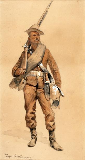 Remington,Frederic,Infantryman in Field Costume,