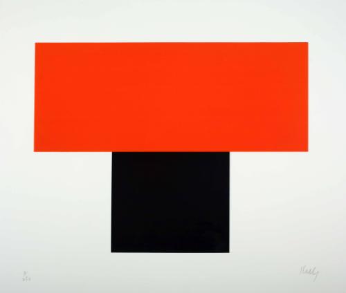 Kelly,Ellsworth,Red-Orange over Black,1970