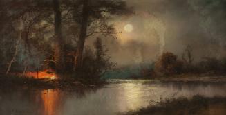 Chandler,WilliamHenry,Night Landscape with Moon
