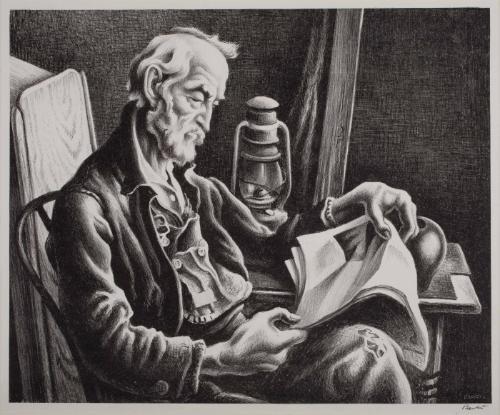 Old Man Reading,1964.26