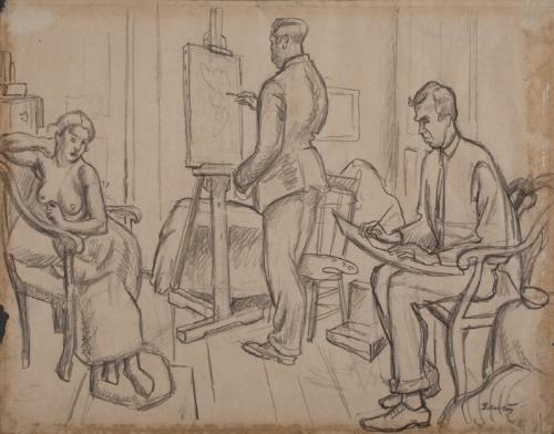 Artist's at Work,1954.09