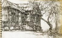 Old Dutch House, Berastagi, Sumatra, Indonesia