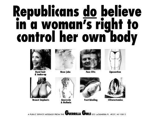 Republicans Do Believe in a Woman's Right to Control Her Own Body