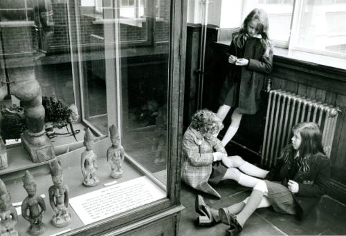 These children should in fact be in school, instead they are playing truant and spend their day sitting inside a local Manchester museum