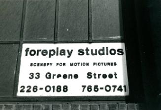 Foreplay studio sign, New York City