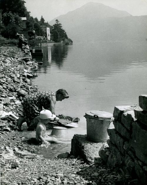 Italian Women Washing, Morote, Switzerland