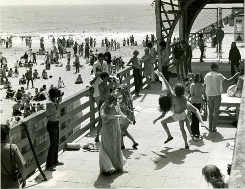 Filming on Los Angeles Beach