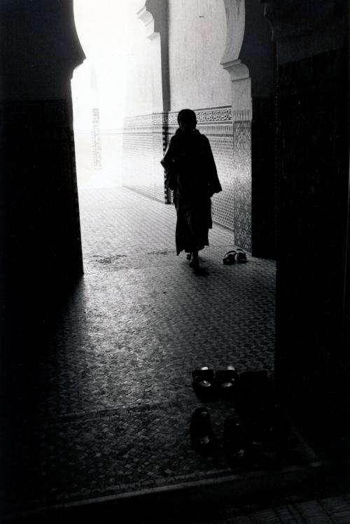 Entering Mosque, Meknes, Morocco