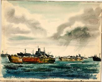 Combat Drawing (Battleships on Water)