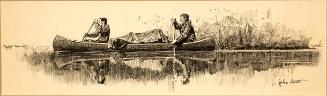 Two Men in a Canoe