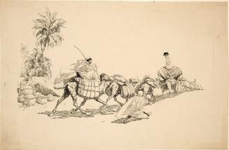 [Three Arabs and Camel Line]