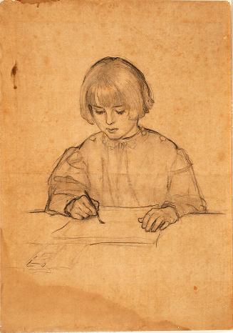 Pencil study of the child, David
