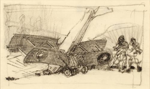 Townsend,HarryEverrett,Untitled(SketchofWW2Bipla