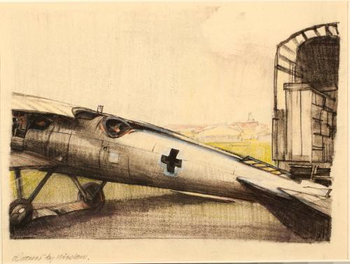 Townsend,HarryEverrett,Untitled(SketchOfWW2Plane