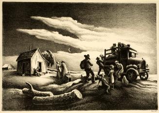 Departure of the Joads (from The Grapes of Wrath series)