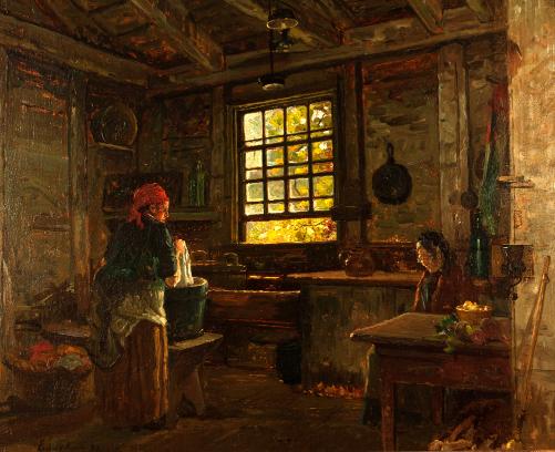 Enneking,JohnJoseph,Old Colonial Wash Kitchen,1965.08