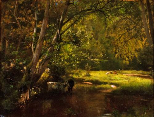 Whittredge,Thomas Worthington,Sunlight by the Brook